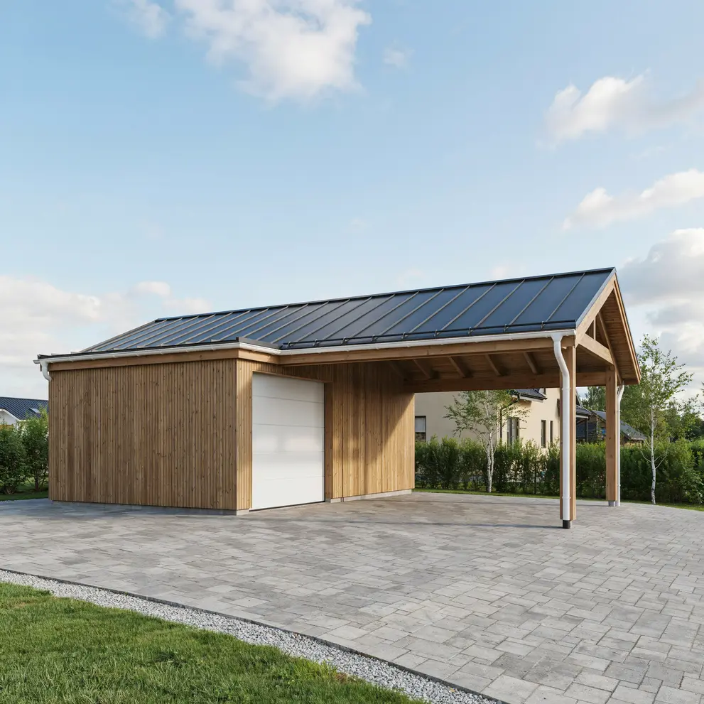 bygga carport garage hjorthagen stockholm